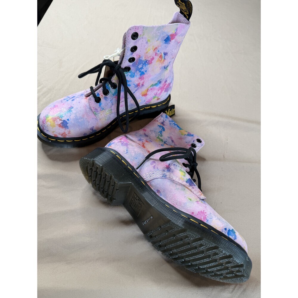 Dr. Martens 1460 Pascal Pink Floral 8-Eye Boots Women's Size 6 NWT - Picture 3 of 8
